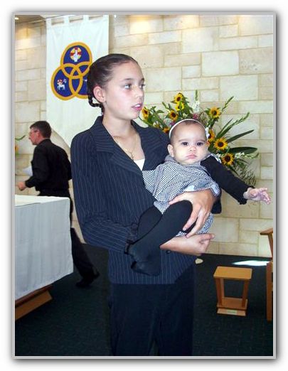 TK & Ebony at her Baptism 1